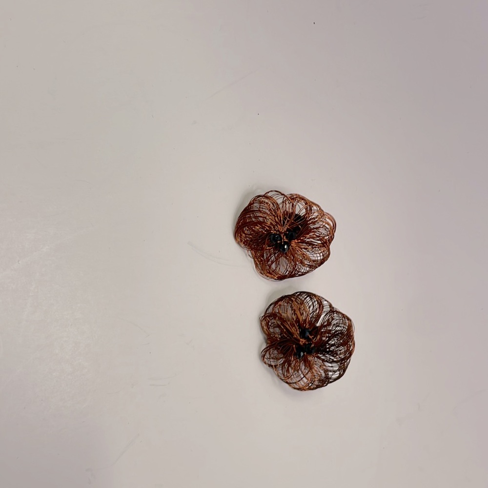Handmade copper earrings